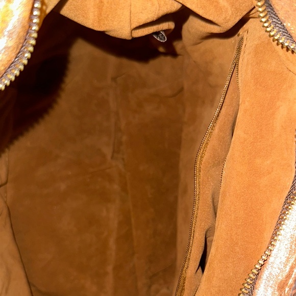 NWT Patricia Nash Women's Leather Bello Hobo Shoulder Bag Tri-Metallic - Picture 12 of 14